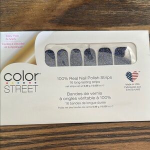 Color Street Silver Glitter Nail Strips